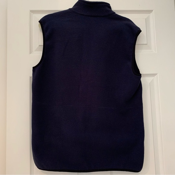❄️IZOD❄️ Navy Men’s Fleece Vest Small Full Zip With Pockets Sleeveless - Picture 5 of 12